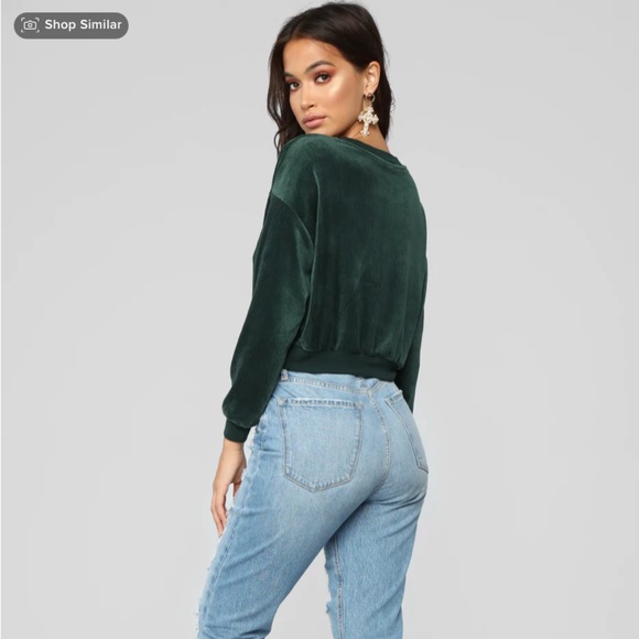 Fashion Nova Natalia Sweater - Hunter - Picture 3 of 5